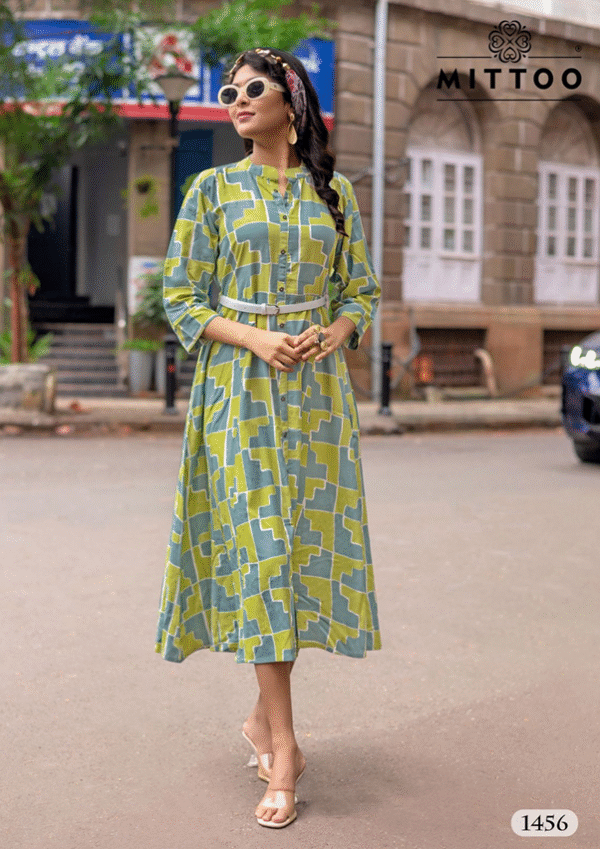 Rayon Printed Fancy Kurtis -AE-KURTI-006