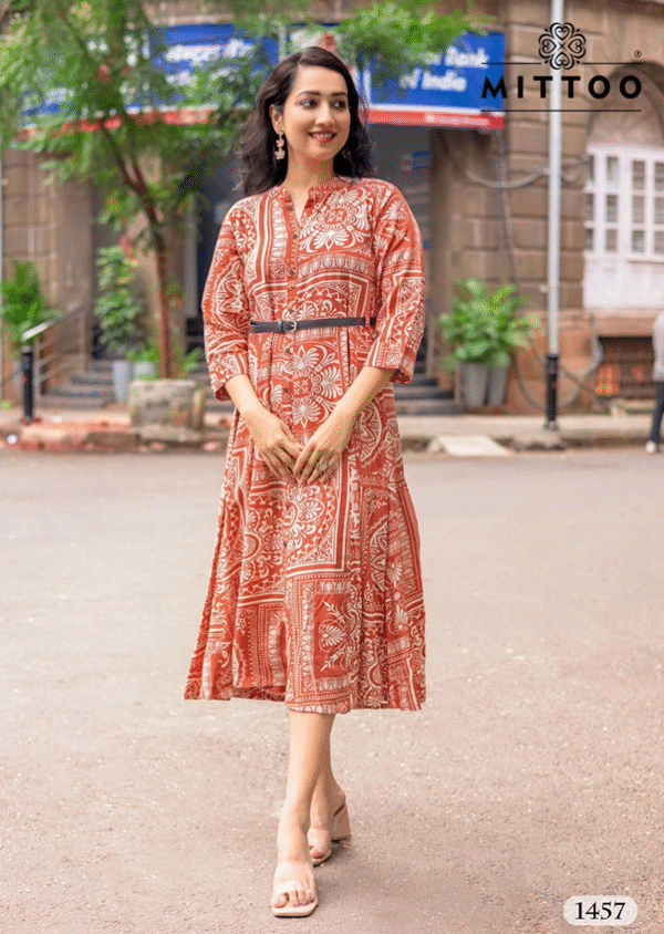 Rayon Printed Fancy Kurtis-AE-KURTI-007