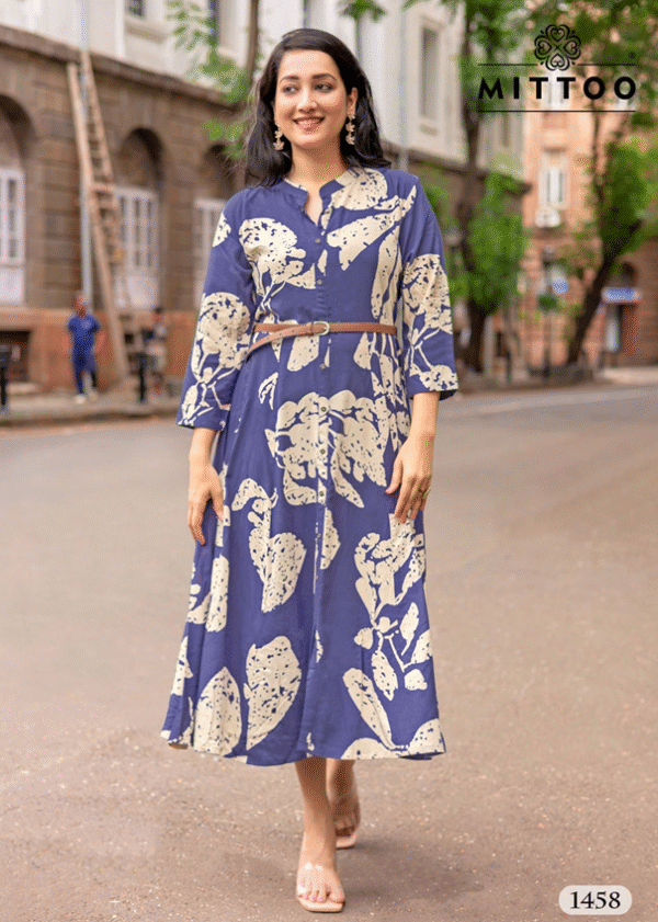 Rayon Printed Fancy Kurtis-AE-KURTI-009