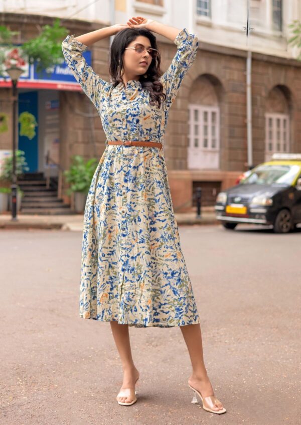 Rayon Printed Fancy Kurtis -AE-KURTI-008